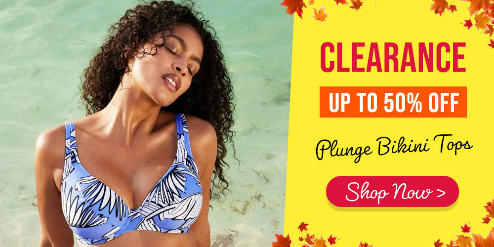 Plunge Bikini Tops Clearance