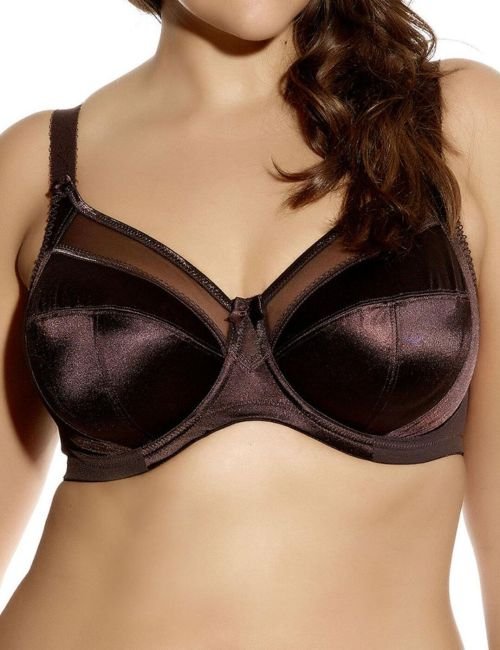 Goddess Keira Underwired Full Cup Bra - Chocolate