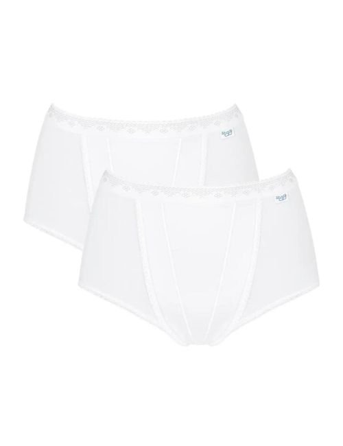Sloggi Light Control Maxi Brief 2 Pack - White