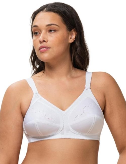 Triumph Doreen Cotton Mix Non Wired Bra - White