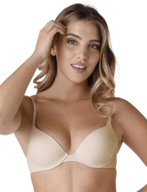 Wonderbra Invisible Push Up T Shirt Bra - Beige