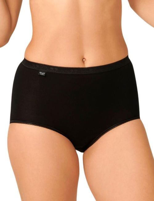 Sloggi Basic+ Maxi Brief 3 Pack - Black