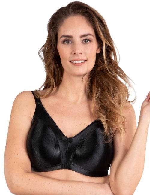 Naturana Plain Moulded Minimiser Soft Cup Bra - Black
