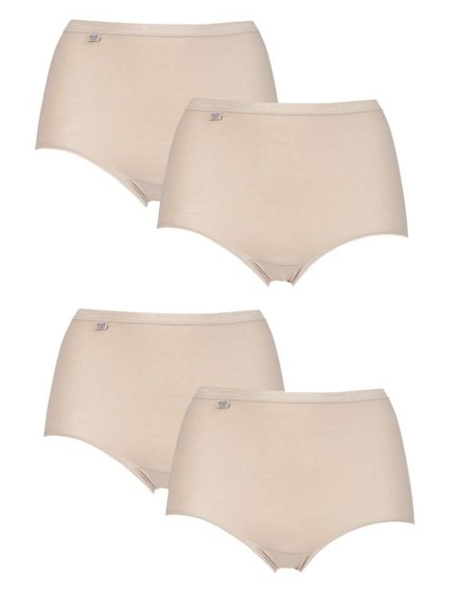 Sloggi Basic+ Maxi Brief 3 Pack + 1 Free - Skin