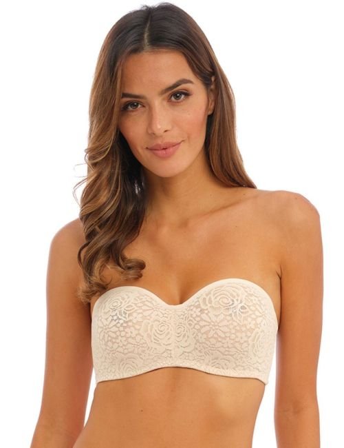 Wacoal Halo Lace Strapless Bra - Nude