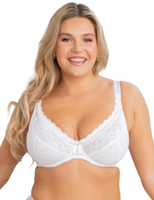 Pour Moi Rebel Underwired Plunge Bra - White