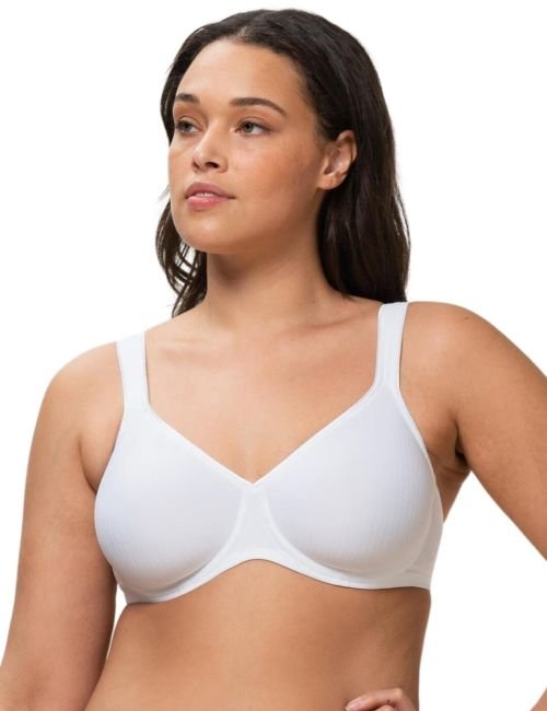 Triumph Modern Soft + Cotton Wired Bra - White