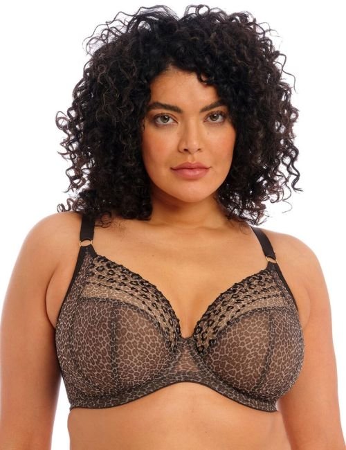 Elomi Matilda Underwired Plunge Bra - Leopard