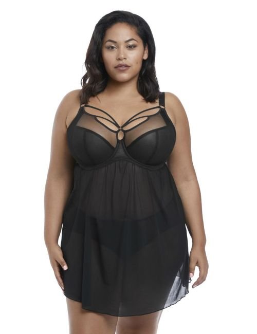 Elomi Sachi Babydoll - Black