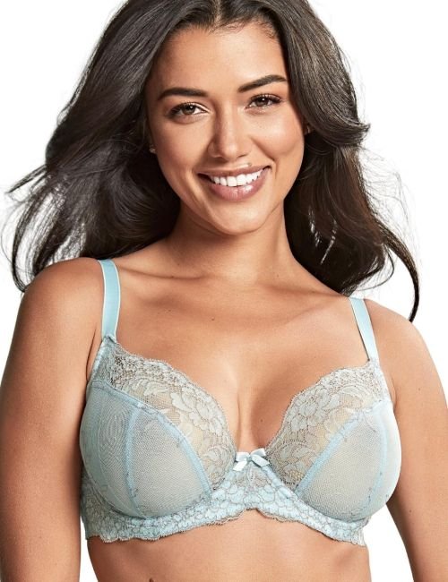 Panache Ana Non Padded Plunge Bra - Blue/Ash Rose