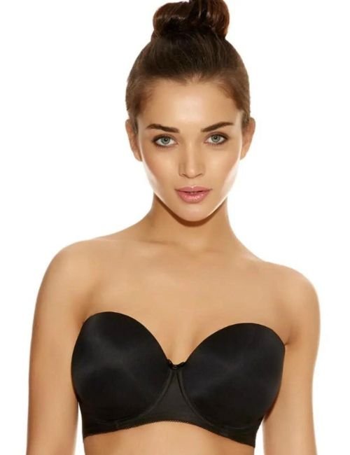 Freya Deco Moulded Strapless Bra - Black
