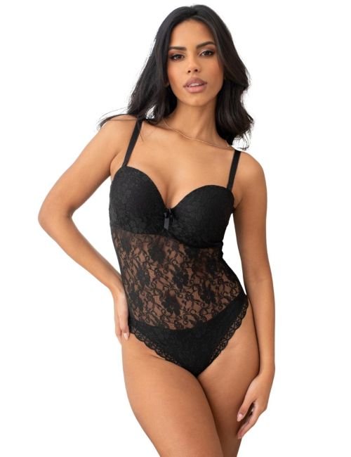 Pour Moi Rebel Strapless Padded Body - Black