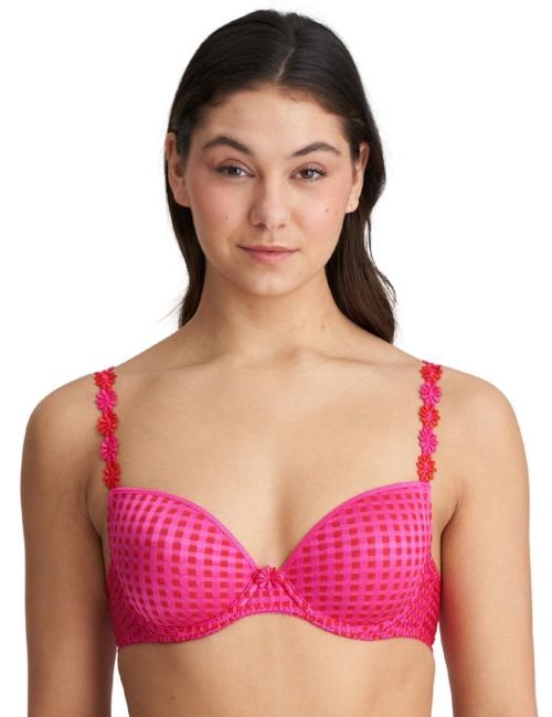 Marie Jo Avero Padded Plunge Bra - Electric Pink