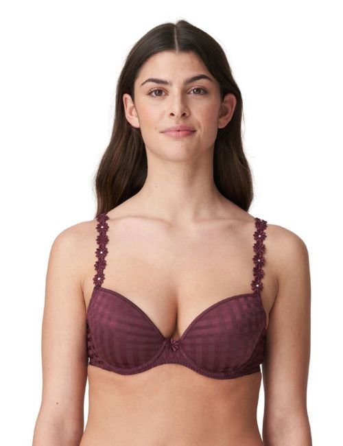 Marie Jo Avero Padded Plunge Bra - Wine