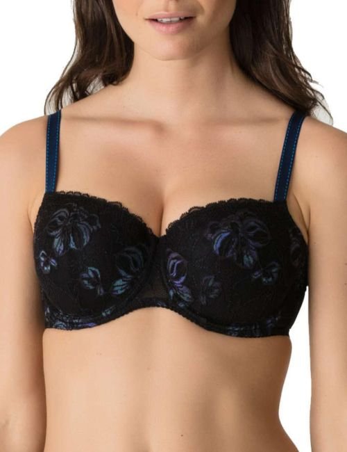 Prima Donna Twist French Kiss Balcony Bra - Black