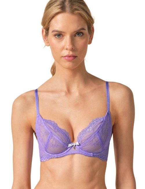 Gossard Superboost Lace Plunge Bra - Purple Hebe