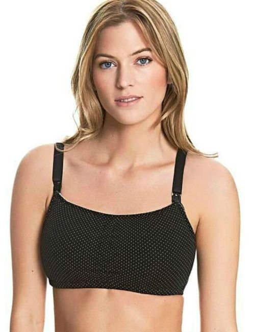 Royce Blossom Nursing & Maternity Bra - Black/White Spot