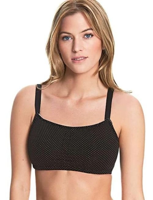 Royce Blossom Non Wired Post Surgery Bra - Black/White Spot