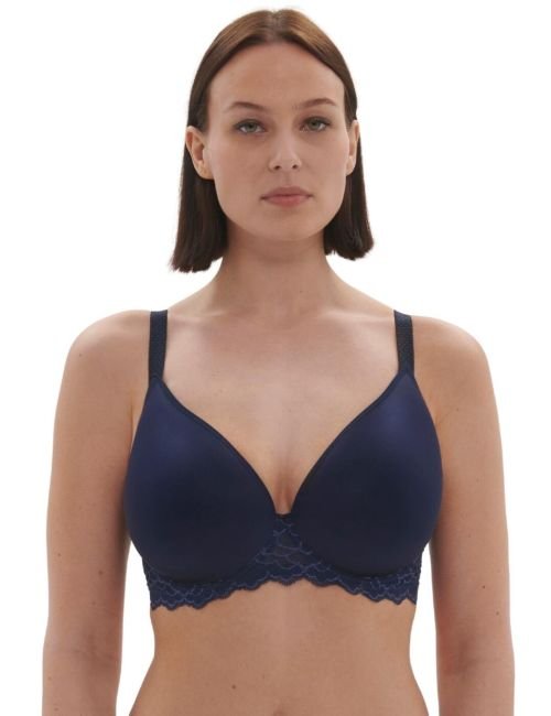 Simone Perele Caresse Spacer Plunge Bra - Ink Blue