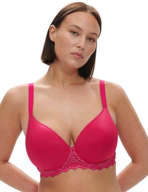 Simone Perele Caresse Spacer Plunge Bra - Teaberry Pink