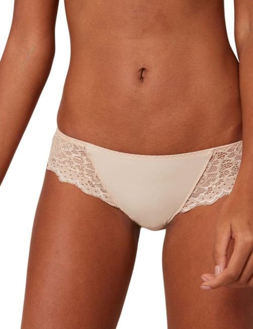 Simone Perele Caresse Tanga Brief - Skin Rose
