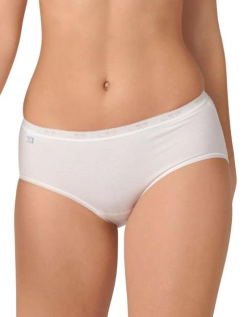 Sloggi Basic+ Midi Brief 2 Pack - White