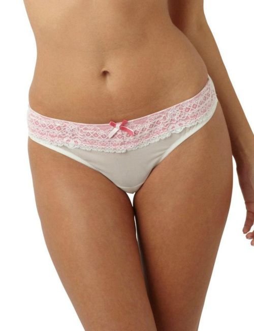 Panache Sophie Thong - Ivory/Pink