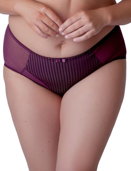 Berlei Beauty Stripe Deep Brief - Fig