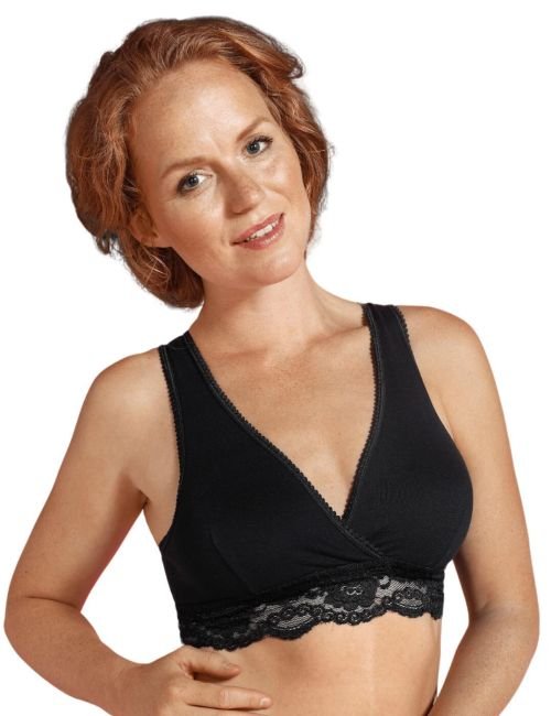 Carriwell Crossover Sleeping Nursing Bra - Black