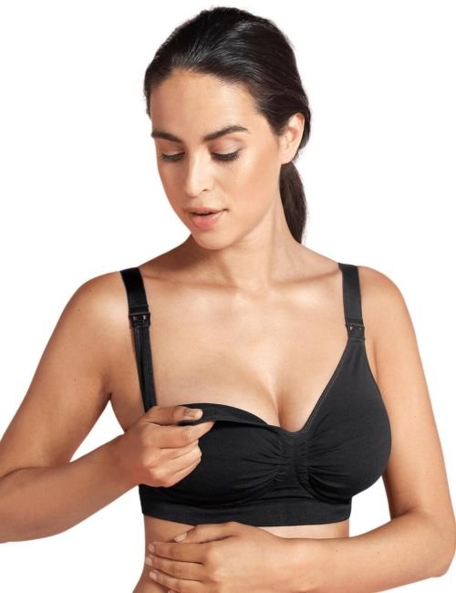 Carriwell Nursing Bra with Carri-Gel - Black