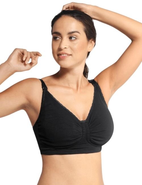 Carriwell Padded & Carri-Gel Nursing Bra - Black