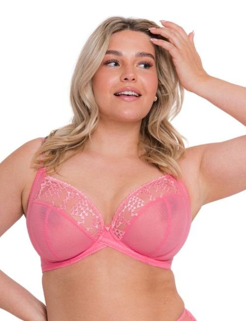 Curvy Kate Centre Stage Plunge Bra - Pink