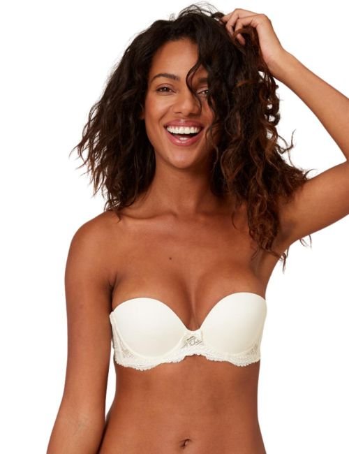 Simone Perele Eden Strapless Plunge Bra - Ivory