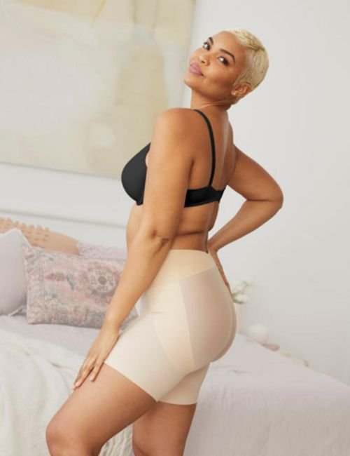 Maidenform Tame Your Tummy Rear Lift Short - Nude1/Transparent