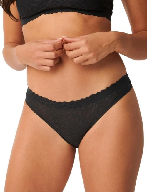 Sloggi Zero Feel Lace Brazilian Brief - Black