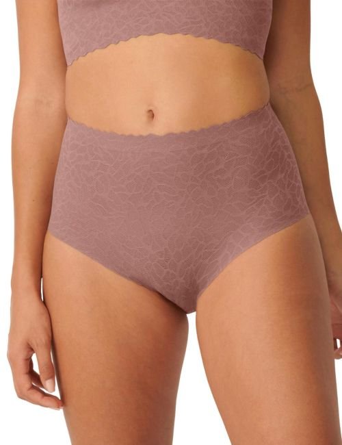 Sloggi Zero Feel Lace 2.0 High Waist Brief - Cacao