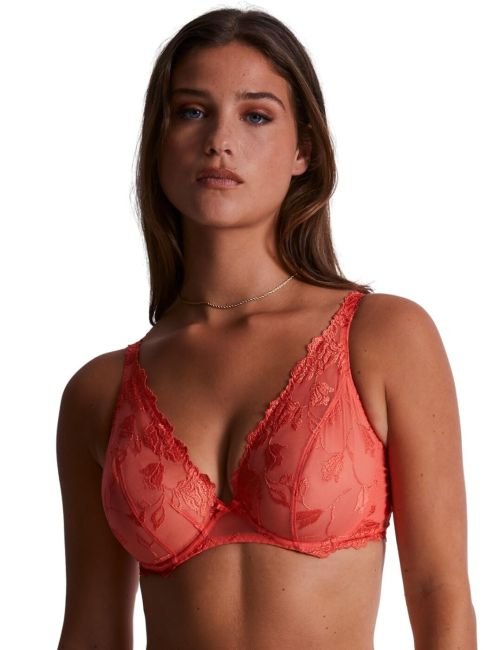 Aubade Softessence Plunge Triangle Bra - Sunrise