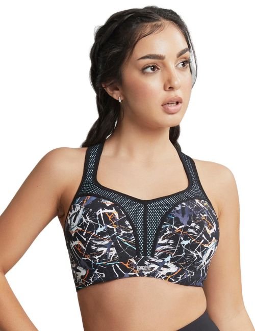 Panache Underwired Sports Bra - Ink Splat