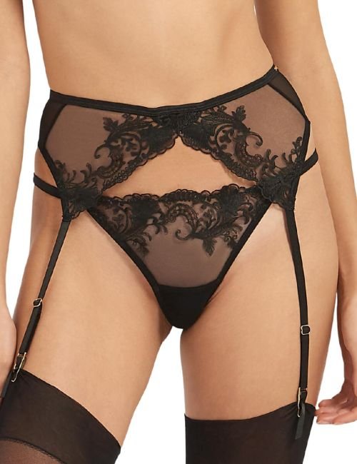 Bluebella Marseille Suspender Belt - Black