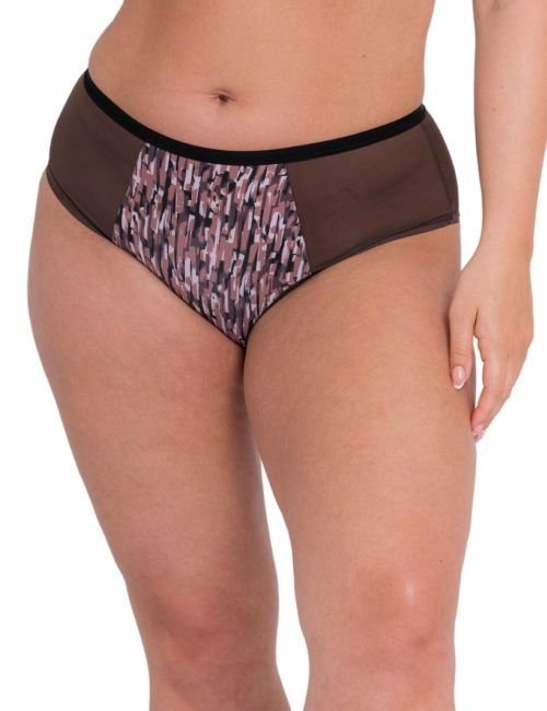 Curvy Kate WonderFully Shorty Brief - Cocoa Print
