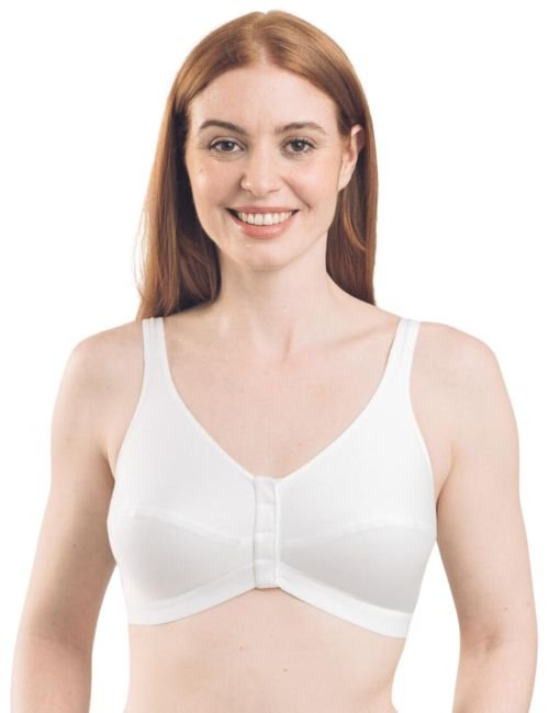 Royce Comfi-Bra Front Fastening Bra - White