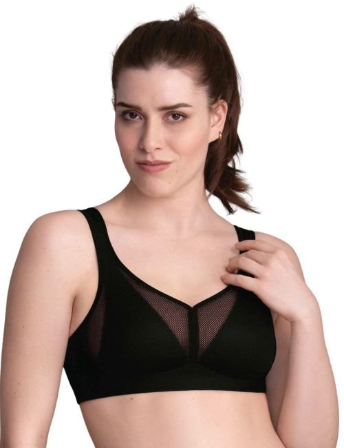 Anita Care Air Control Post Mastectomy Bra with Padded Cups - Black