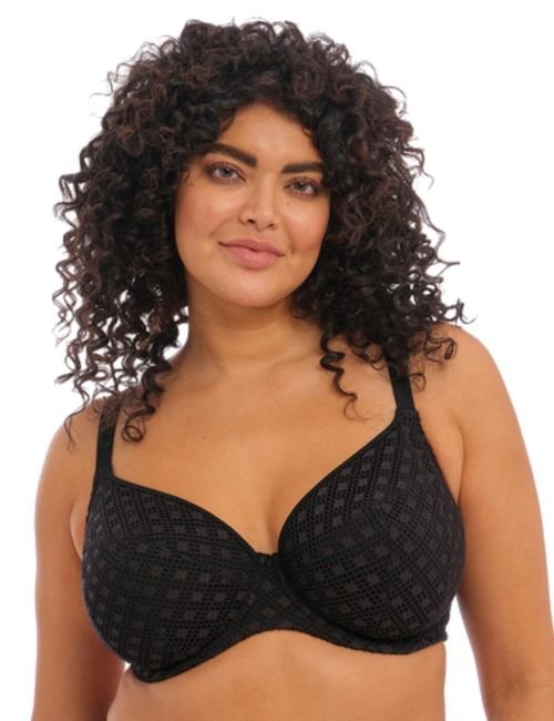 Elomi Bazaruto Underwired Plunge Bikini Top - Black