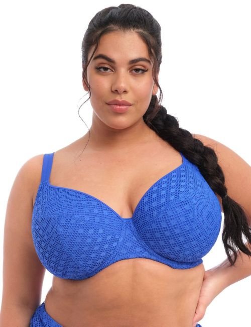 Elomi Bazaruto Underwired Plunge Bikini Top - Sapphire