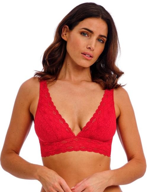 Wacoal Halo Lace Non Wired Soft Cup Bra - Equestrian Red