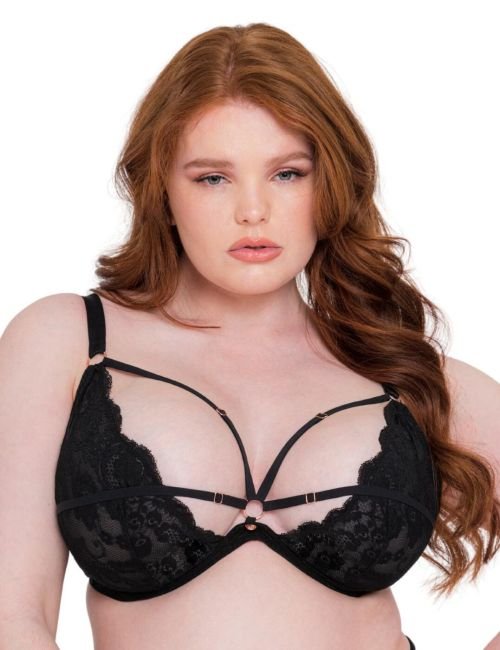 Scantilly by Curvy Kate Embrace Deep Plunge Bra - Black