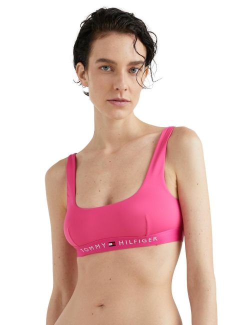 Tommy Hilfiger TH Bikini Bralette Bikini Top - Hot Magenta