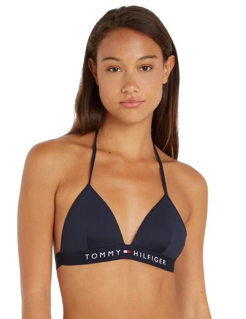 Tommy Hilfiger TH Original Triangle Bikini Top - Desert Sky