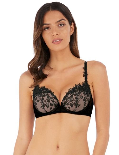 Wacoal Lumiere Douce Balcony Bra - Black