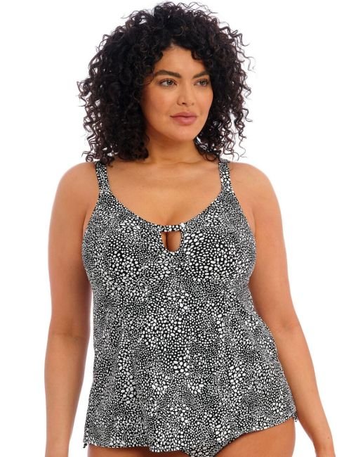 Elomi Pebble Cove Moulded Tankini Top - Black